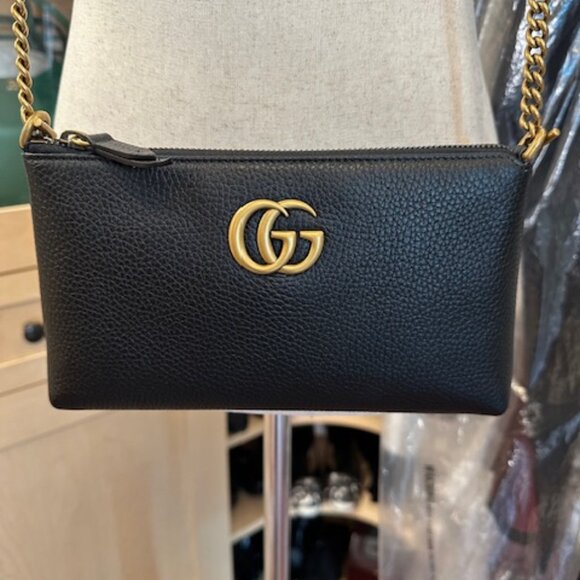 Gucci Double G Black Crossbody Bag - Picture 3 of 4